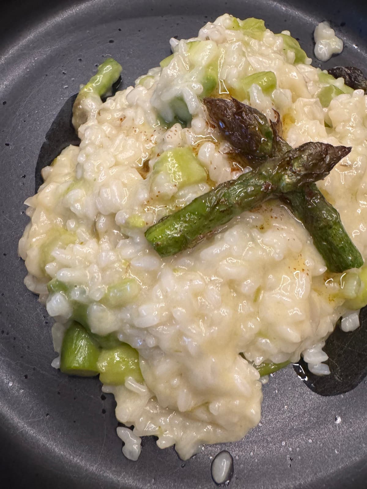 Risotto asparagi Bimby con punte croccanti al burro
