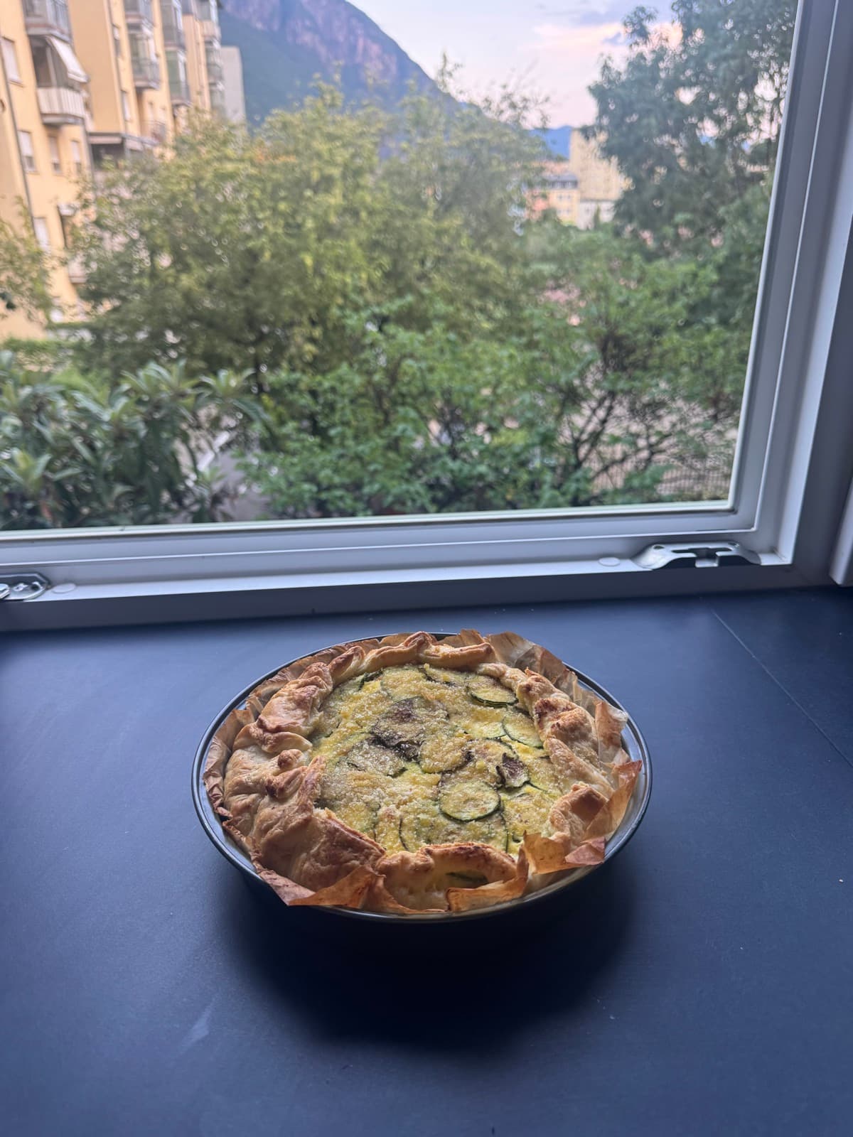 Torta salata zucchine e ricotta con il Bimby